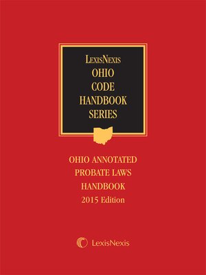 cover image of Ohio Annotated Probate Laws Handbook
